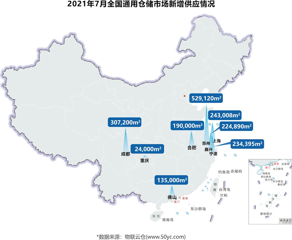 《2021年7月中國通用倉儲市場動態(tài)報告》